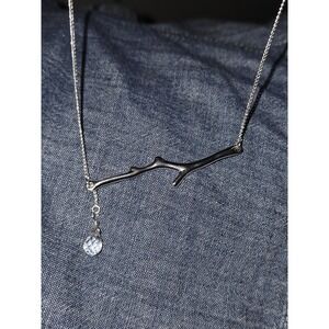 Chloe And Isabel Dainty Tree Branch Necklace. Dainty. RARE.  Crystal